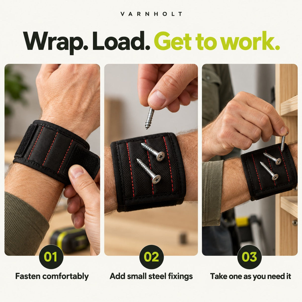 Varnholt Magnetic Tool Wristband